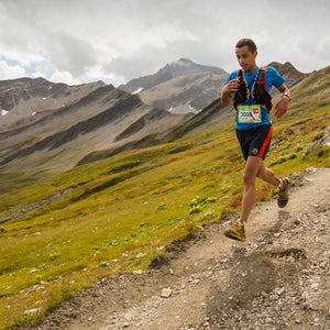 man running alpine