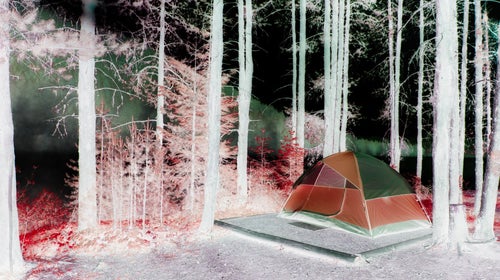 Campsite inverted colors