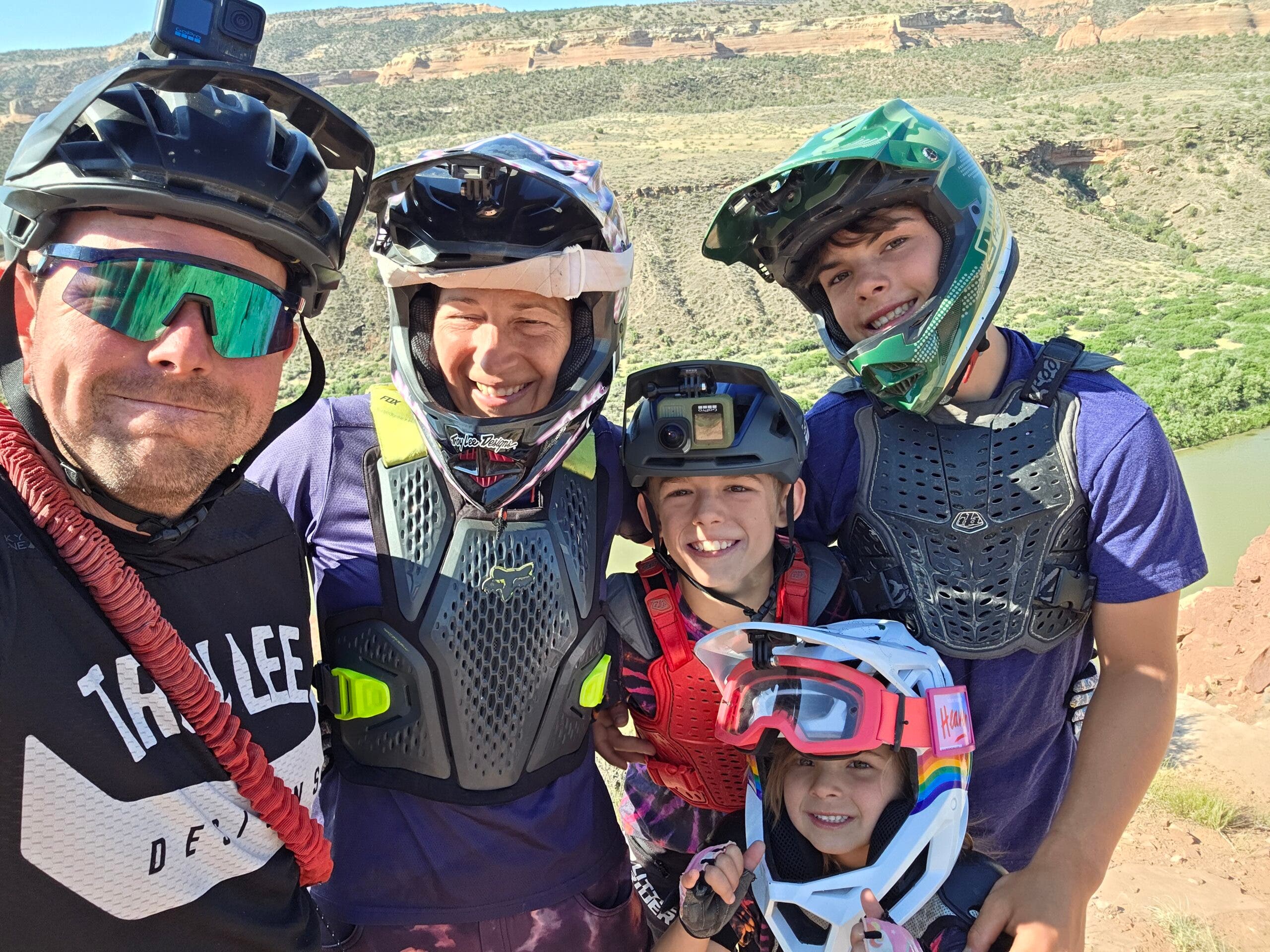 Wes Lukens with his family