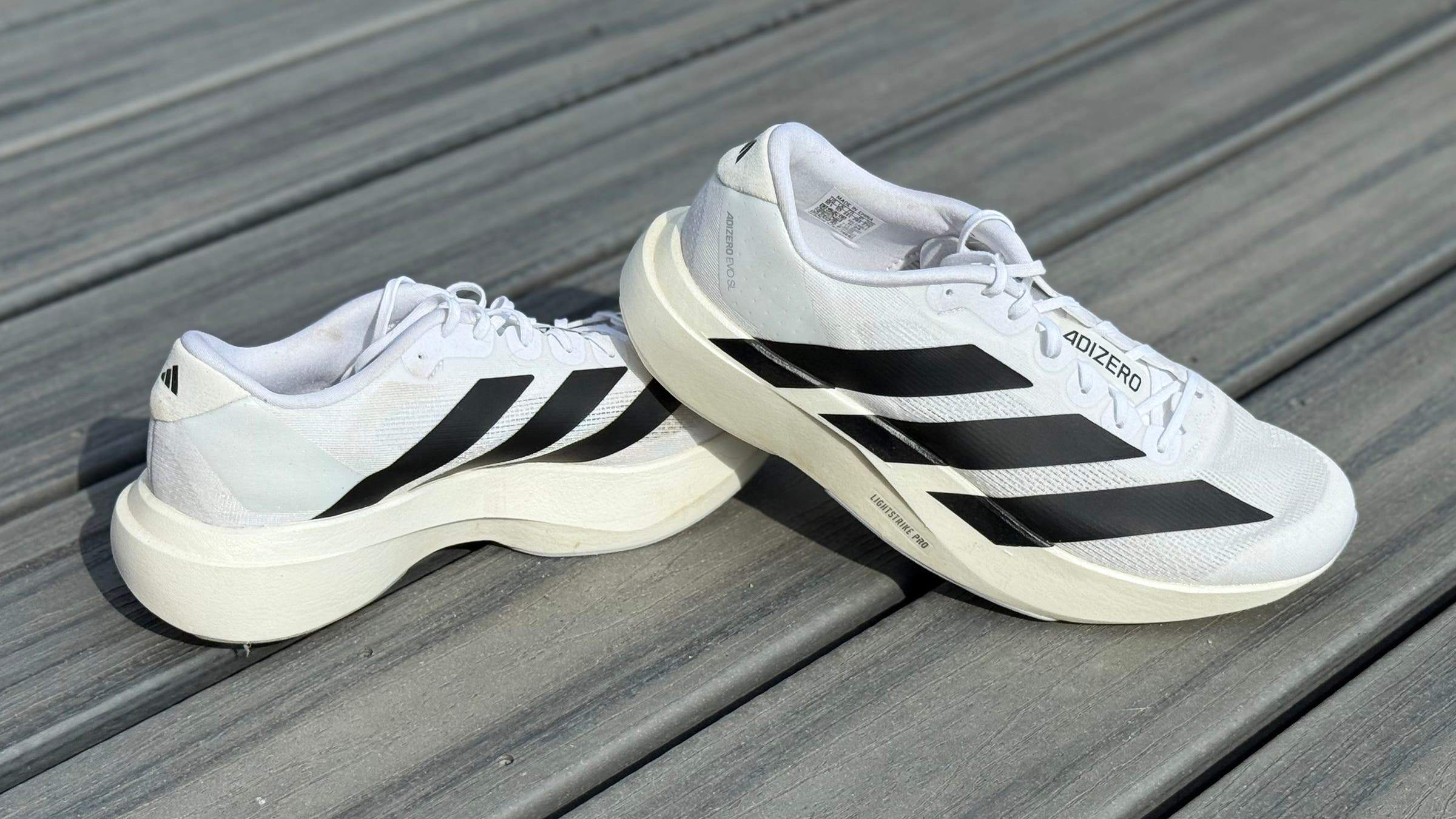 Adidas Adizero Evo SL, our pick for Most Versatile Marathon Shoe