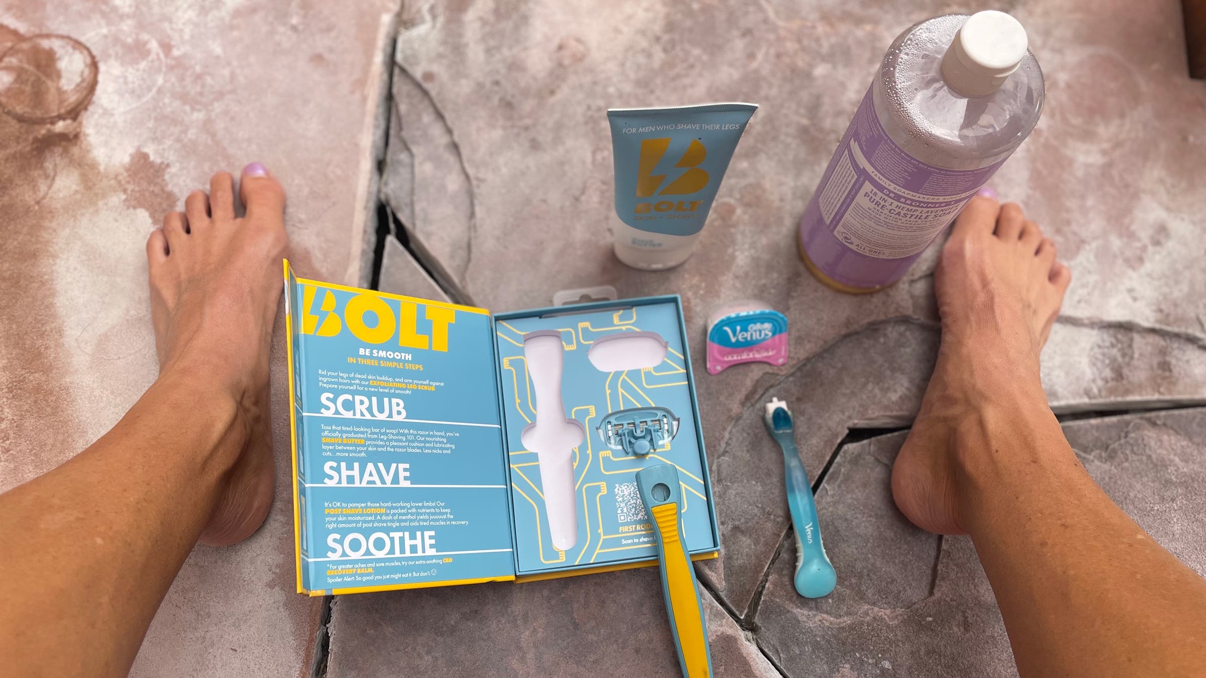 Bolt and Venus razor test