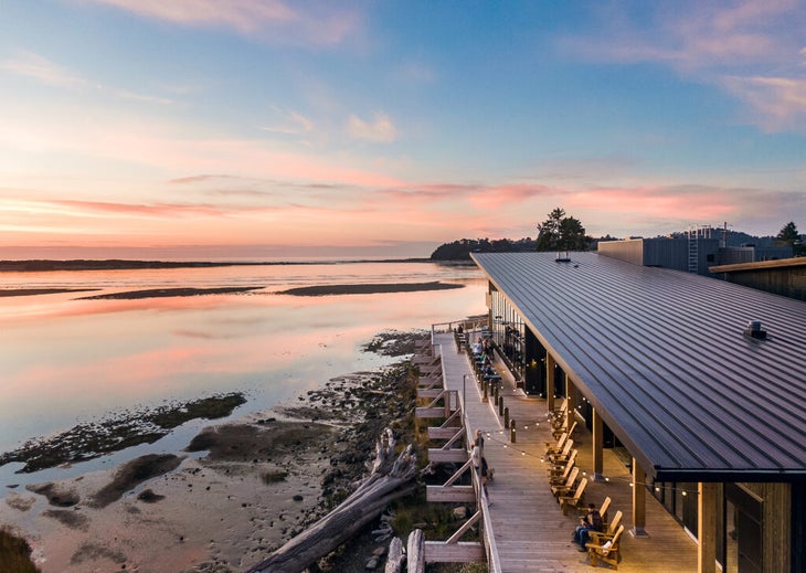 pelican brewing at siletz bay in oregon