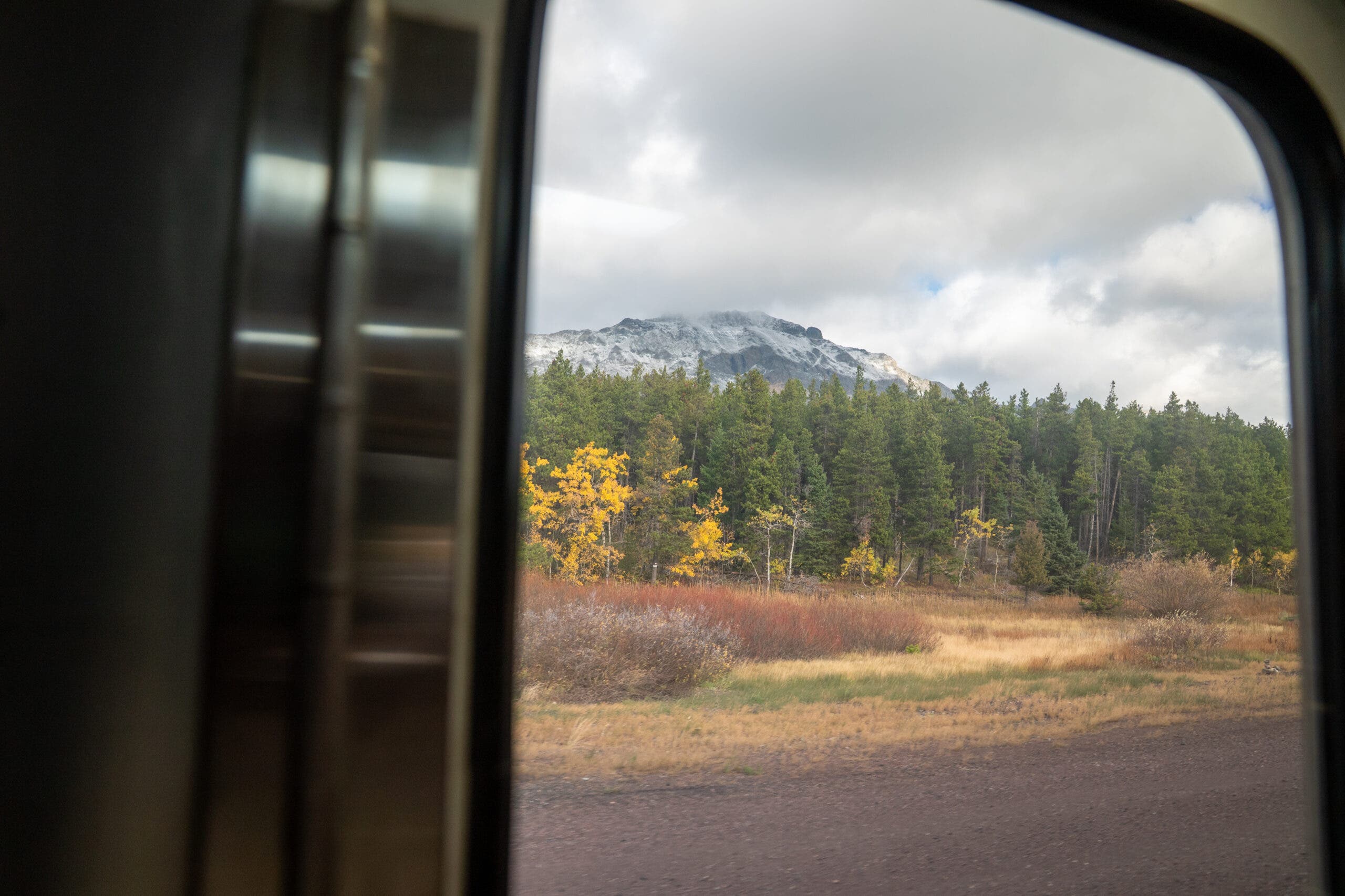 Amtrak's Empire Builder goes though Glacier National Park.