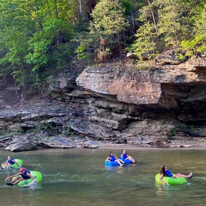 River tubing down North Carolina's Lower Green River.