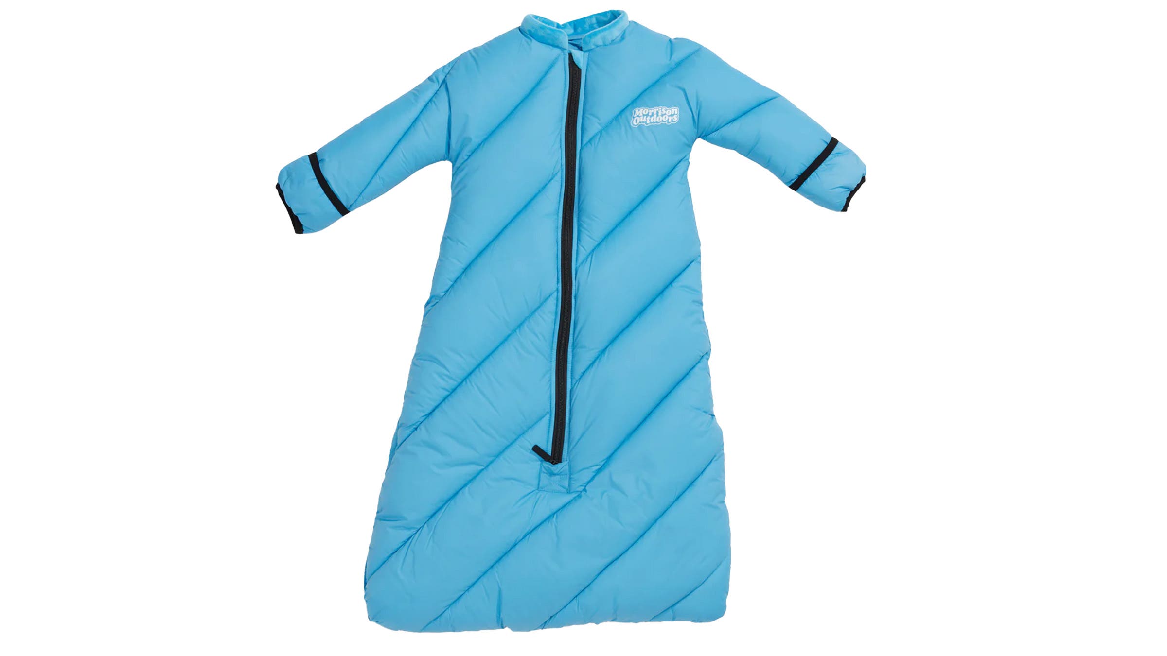 Blue Baby Sleeping Bag on white background