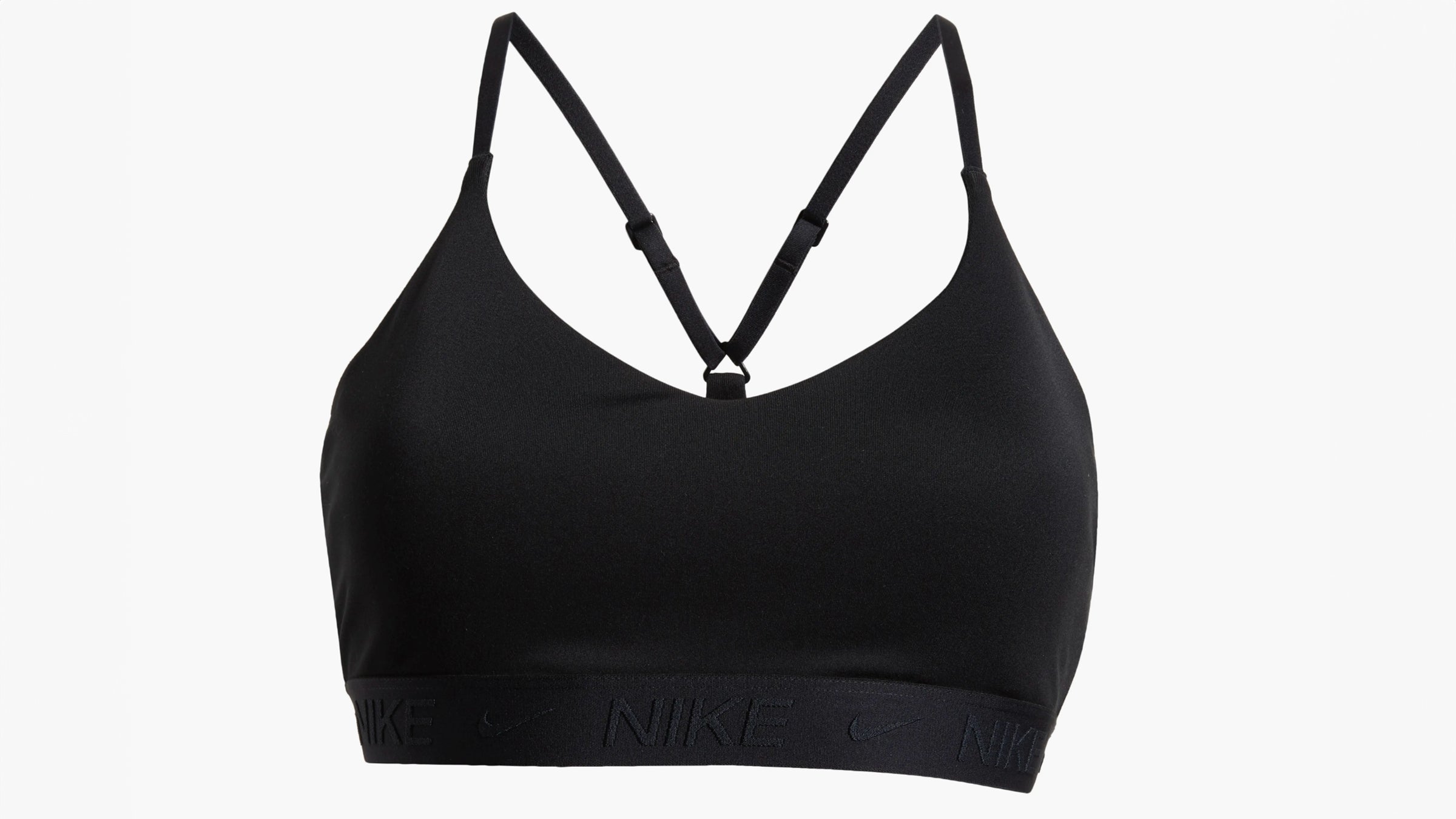 nike cross front sports bra