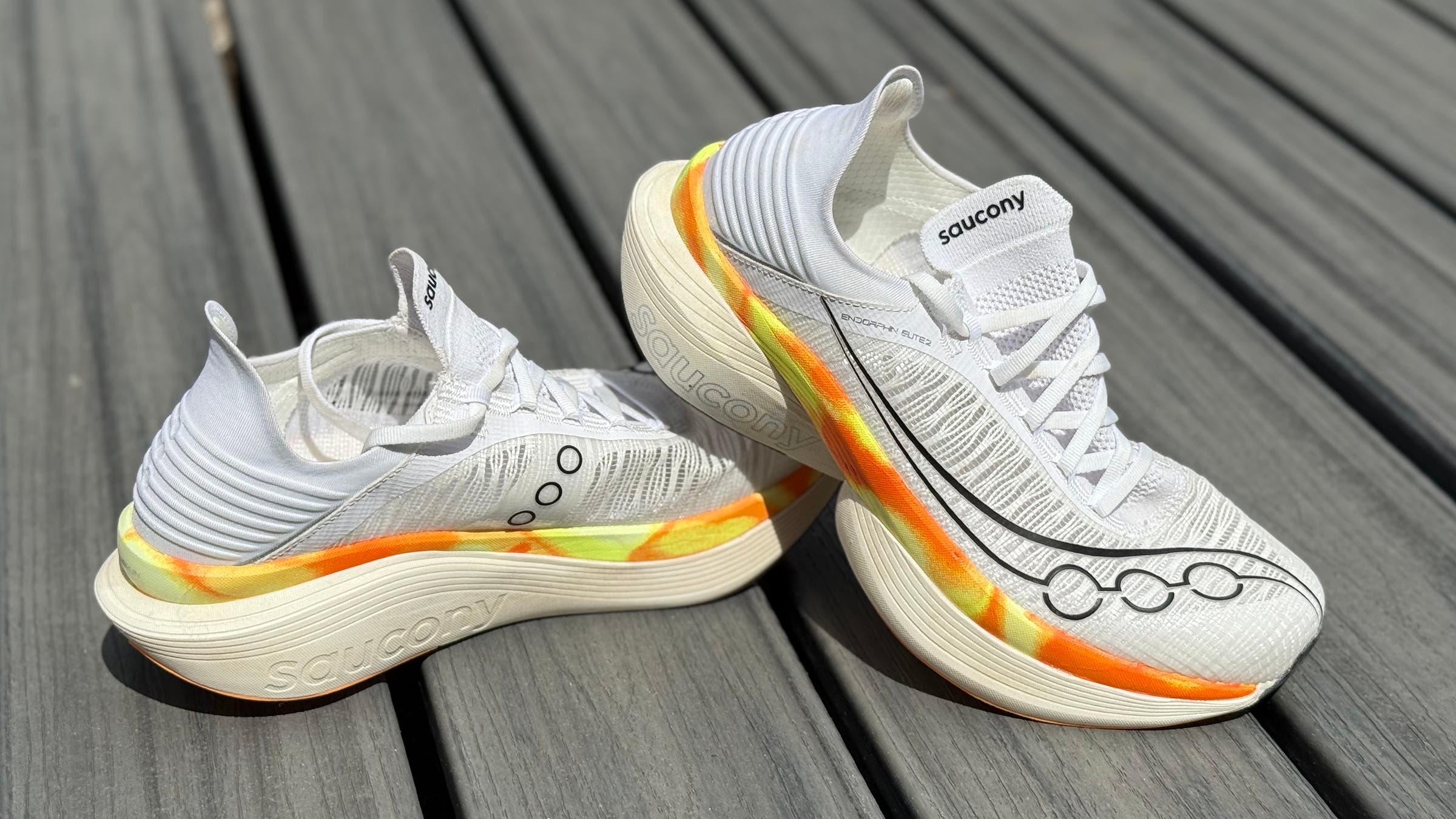 Saucony Endorphin Elite 2, our pick for Softest Marathon Racing Super Shoe