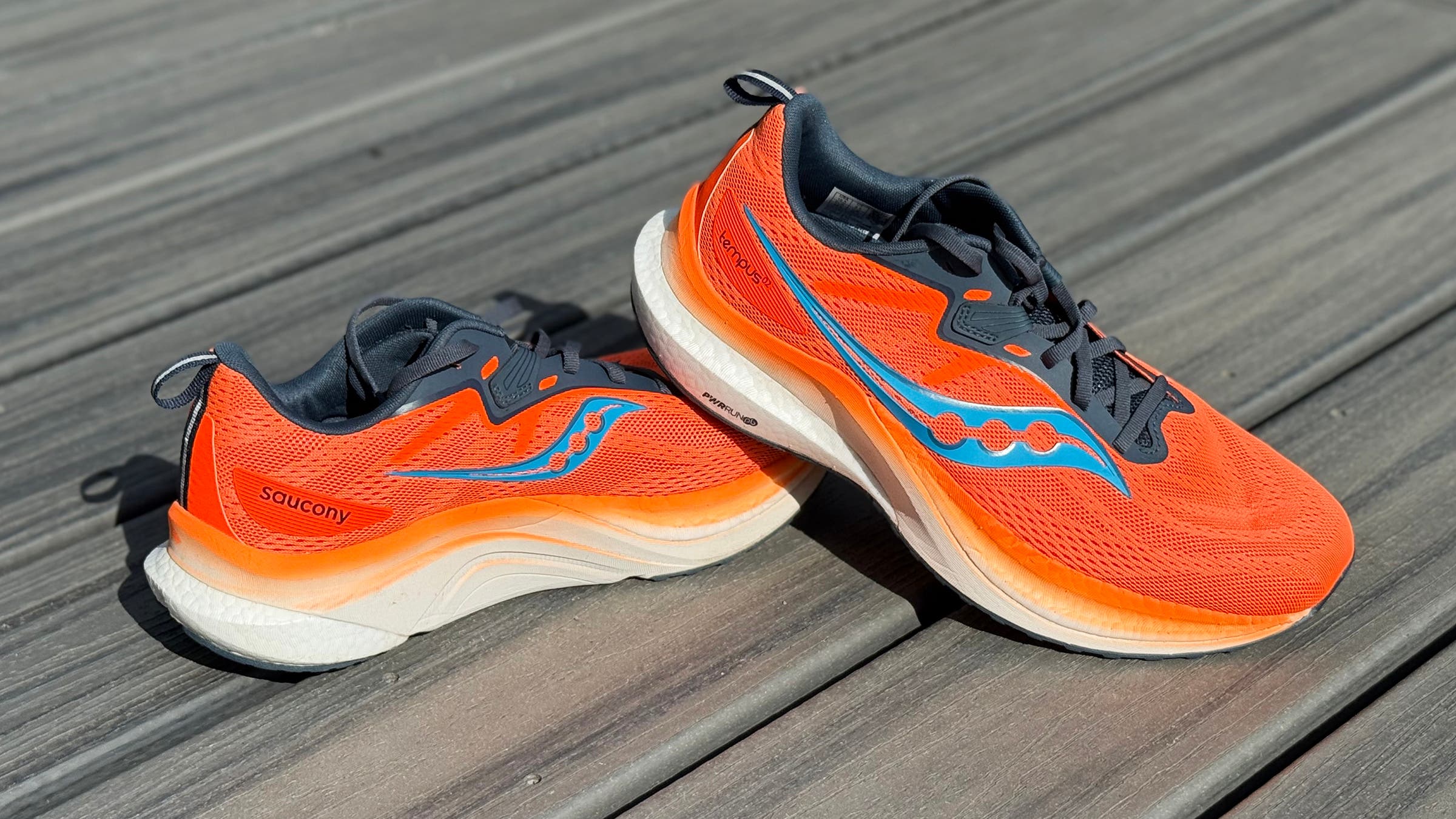 Saucony Tempus 2, our pick for Most Supportive Marathon Shoe