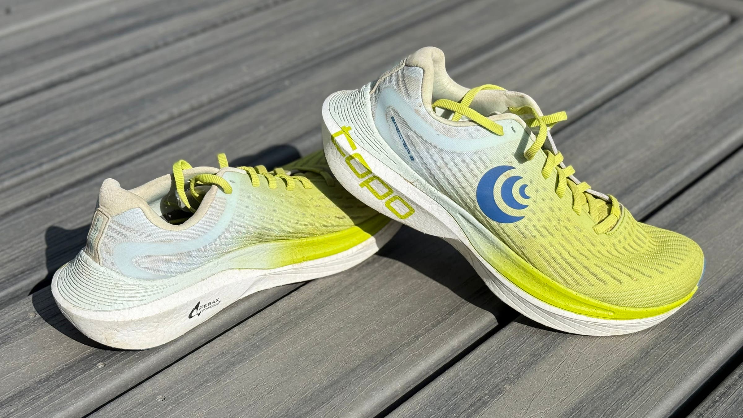 Topo Specter 2, our pick for Best Marathon Shoe for Wide Feet