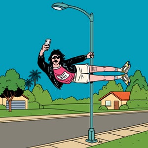 Illustration of an anti-influencer