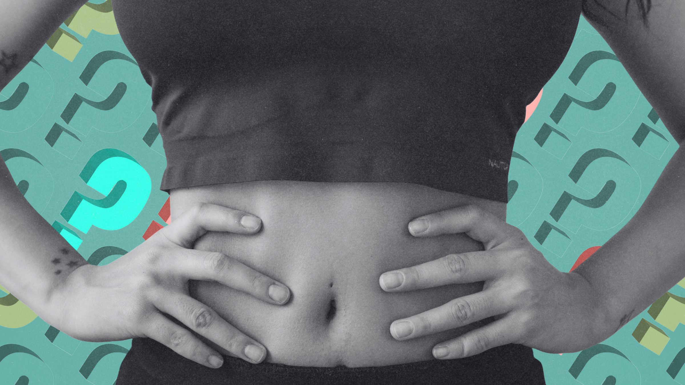 core strength myths, woman with hands on her stomach