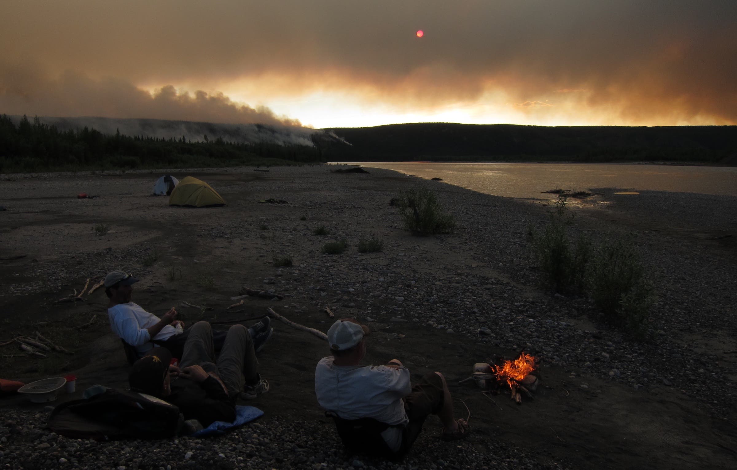 When your float plane rendezvous point is on fire, it’s nice to have two-way communication rather than just a personal locator beacon.