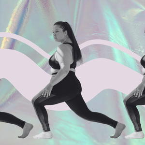 woman doing lunge for flexibility routine