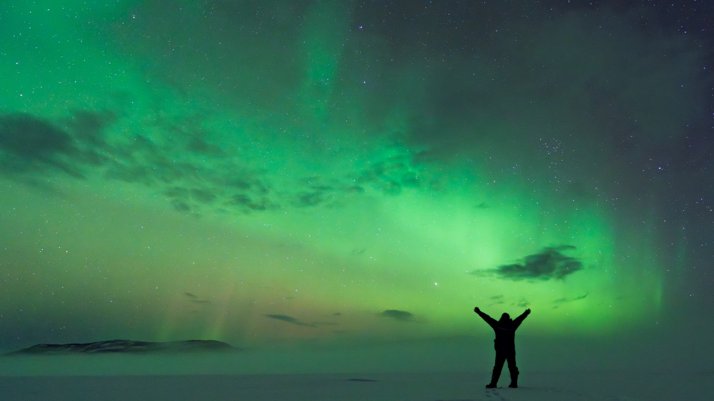 Northern lights in the Yukon, Canada