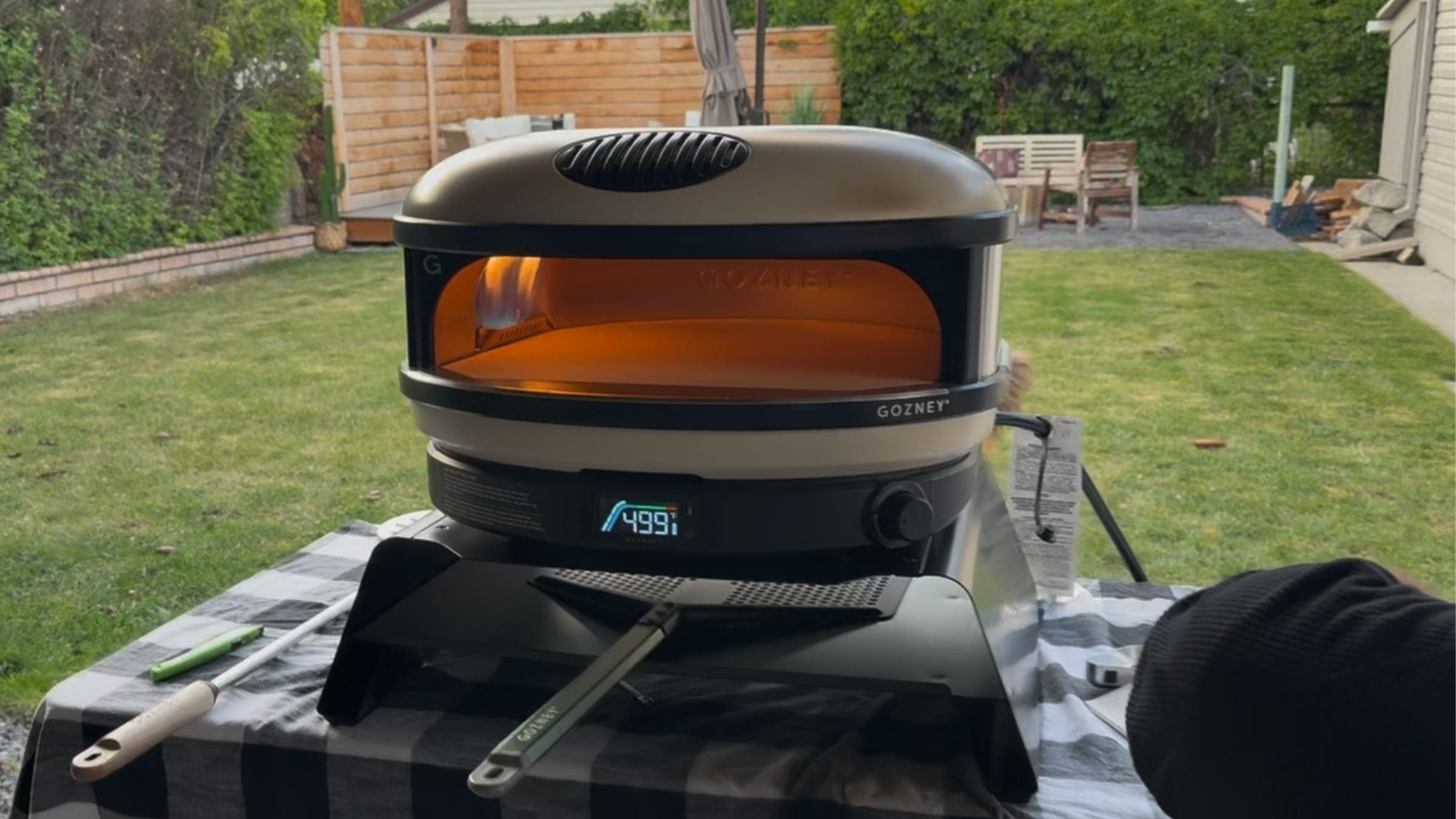 the author's pizza oven
