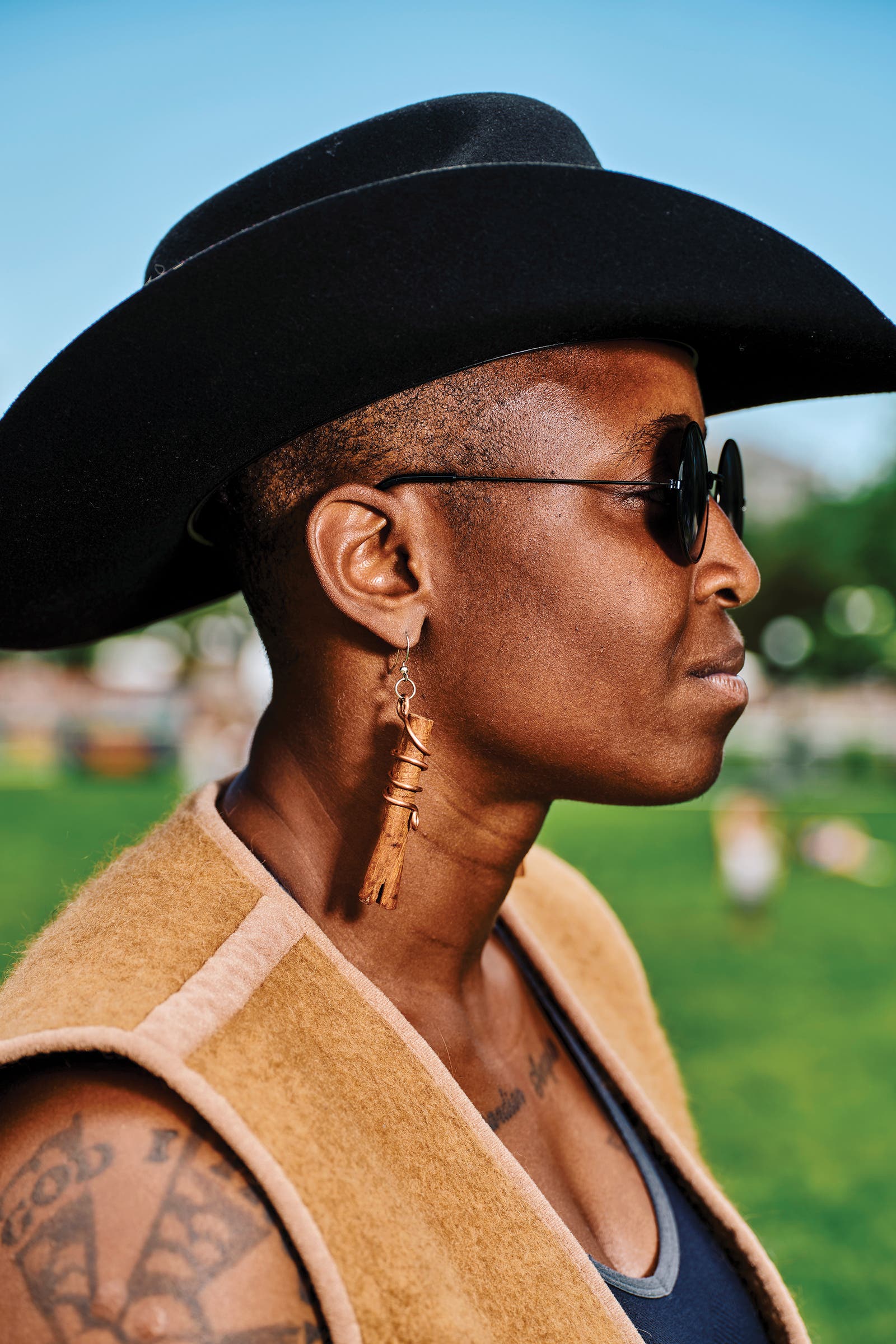 Schera Sampson, from Arvada, Colorado, at the 2nd Annual Outside Festival