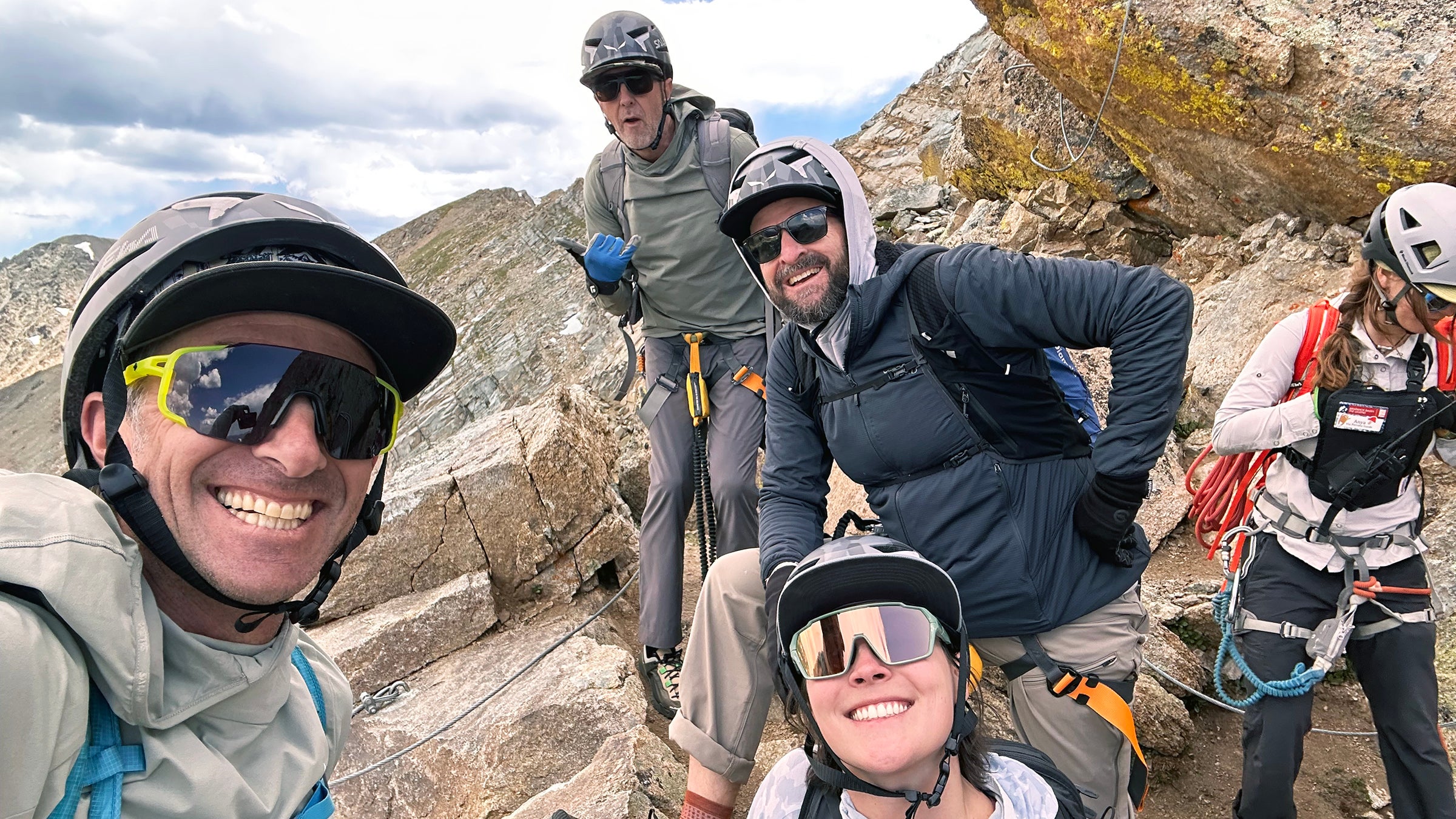 Testing Summer Jackets on Via Ferrata