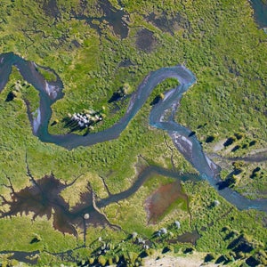 American Southwest film shows and aerial view of the Colorado River