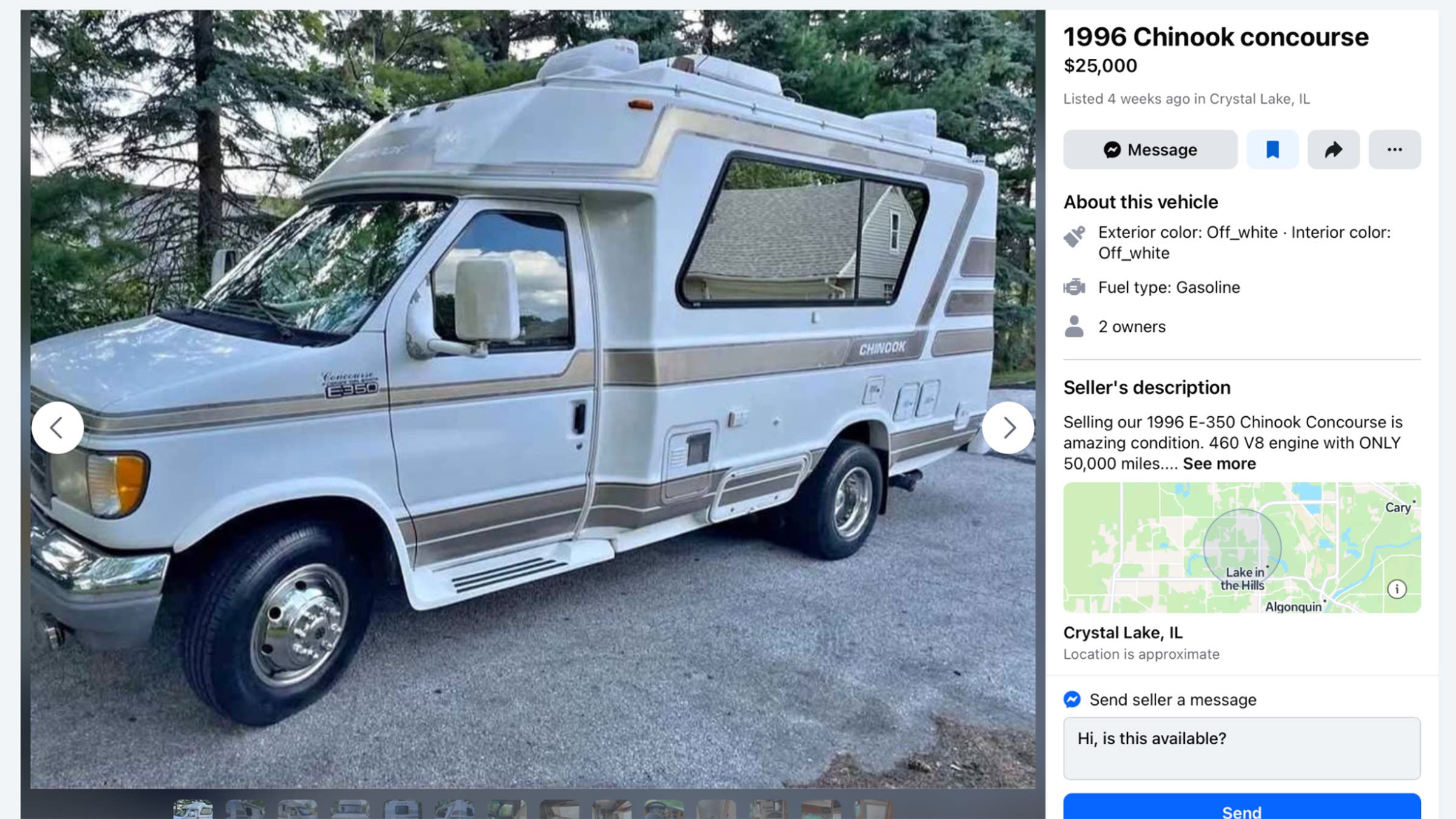 1996 Chinook E-350 Concourse RV