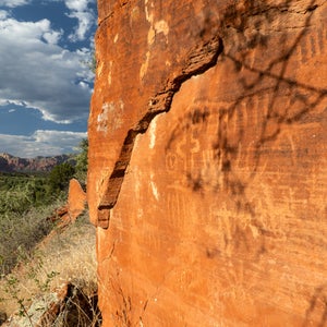 petroglyphs arizona church damaged
