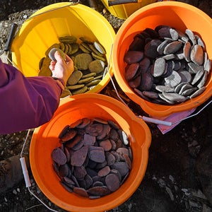The Annual Stone Skimming Championships Are Held In Scotland
