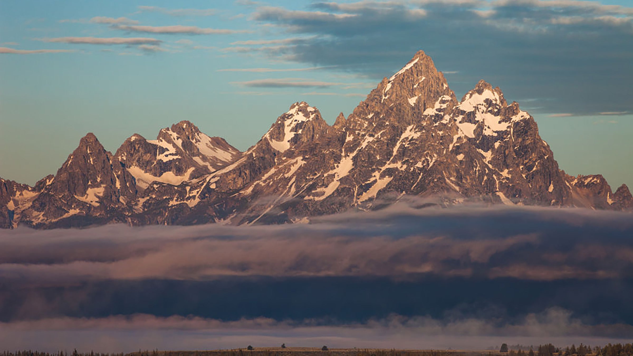 Sunseri navigates a sheer section of the route