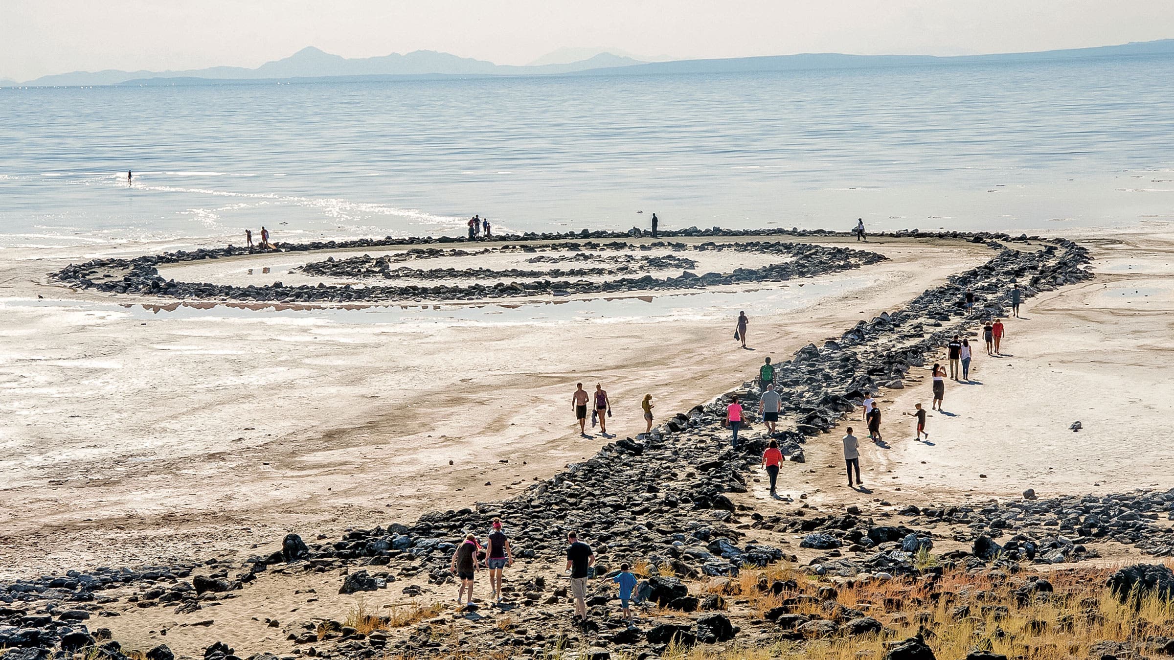Spiral Jetty (1970) by Robert Smithson.
