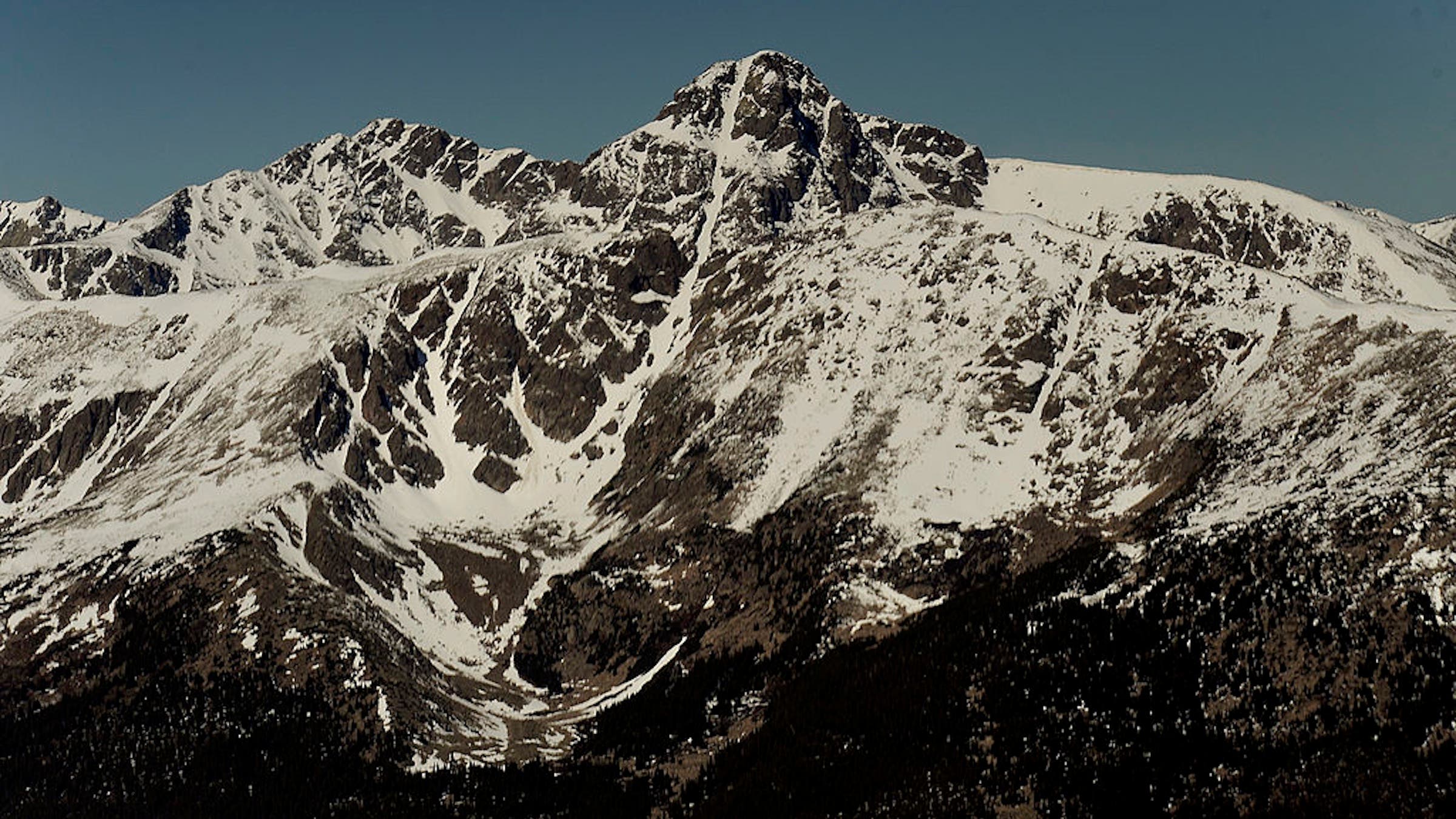 Mount of the Holy Cross with snow on it