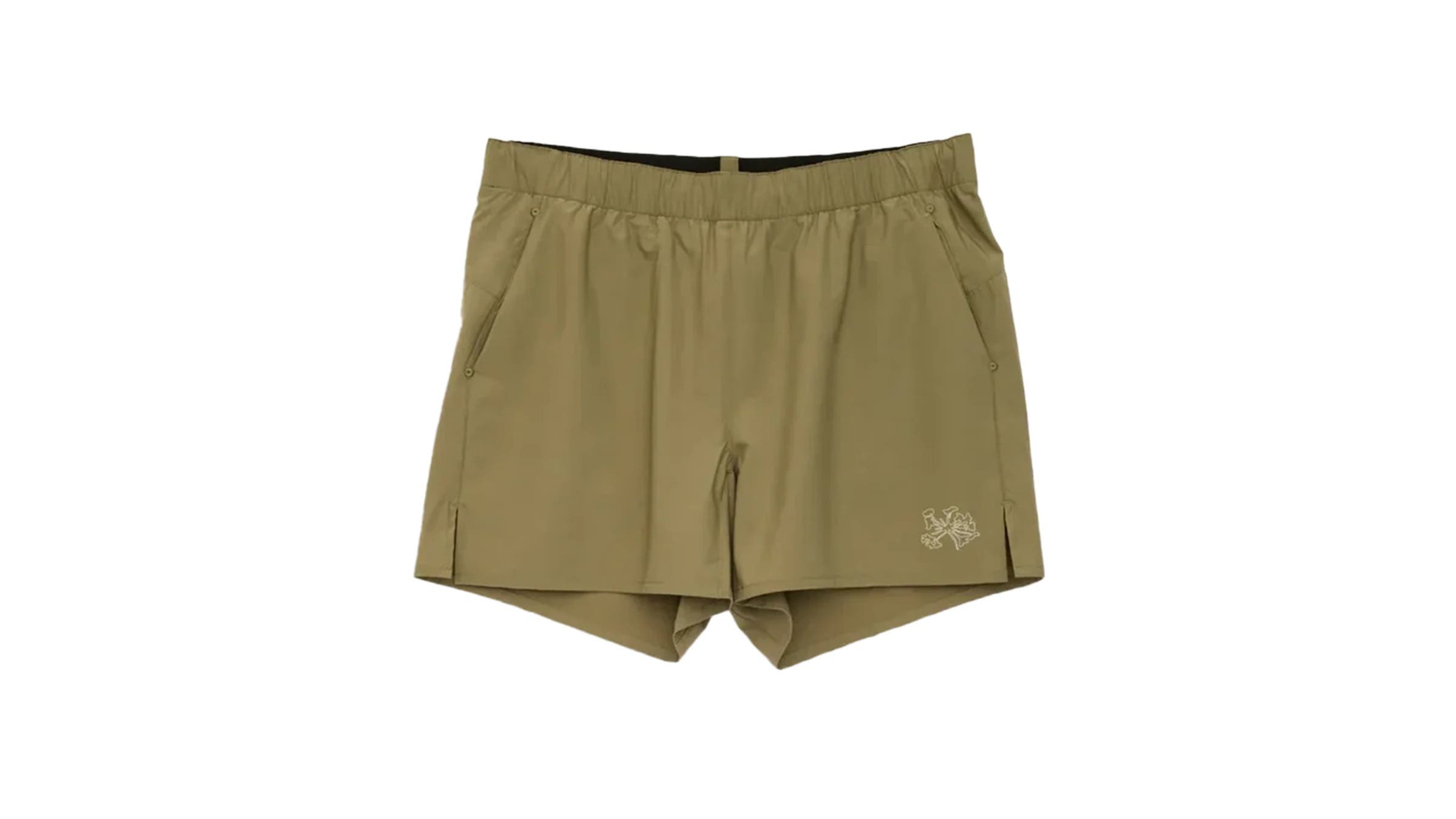 green shorts white background