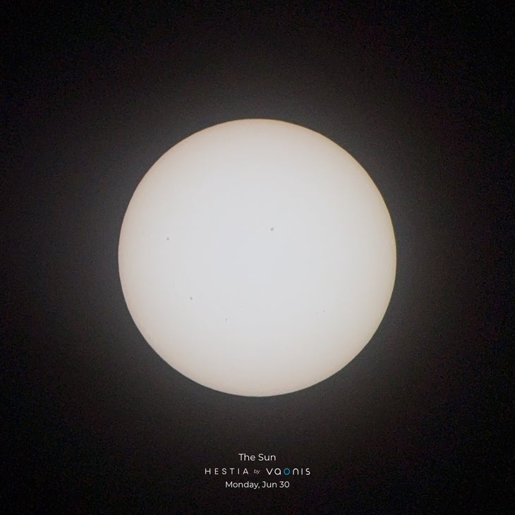 You can also image the sun, but there aren’t as many interesting features
