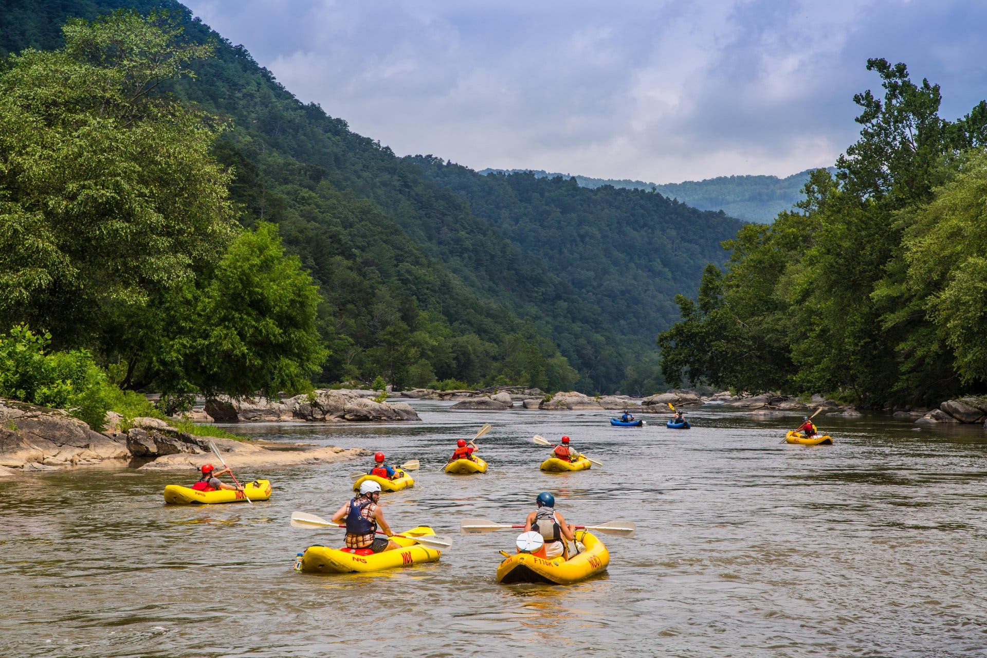 The French Broad River is one of the oldest rivers in the world, and is one of the few rivers that flows north.