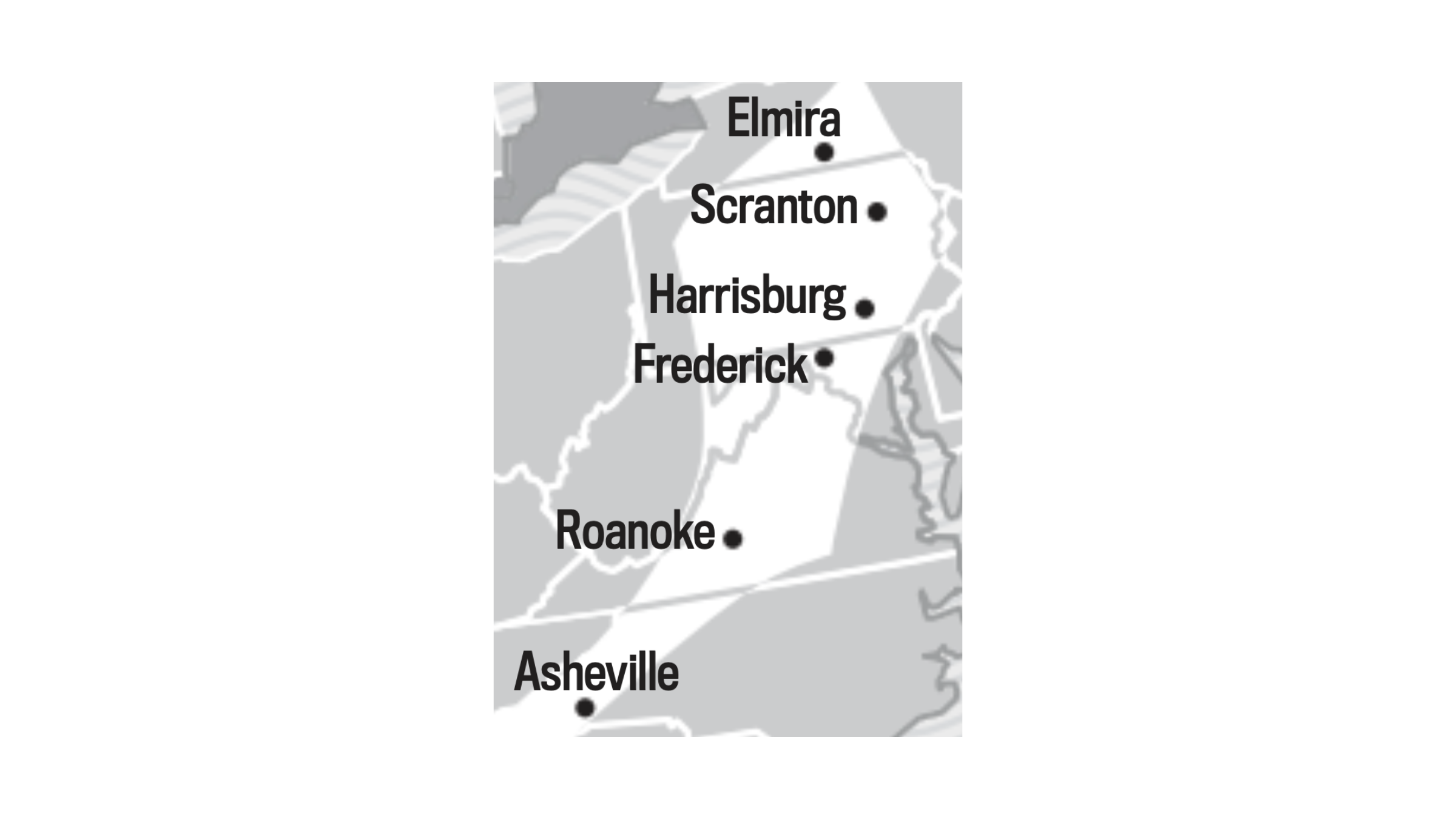 2025/2026 winter weather predictions through the Appalachians