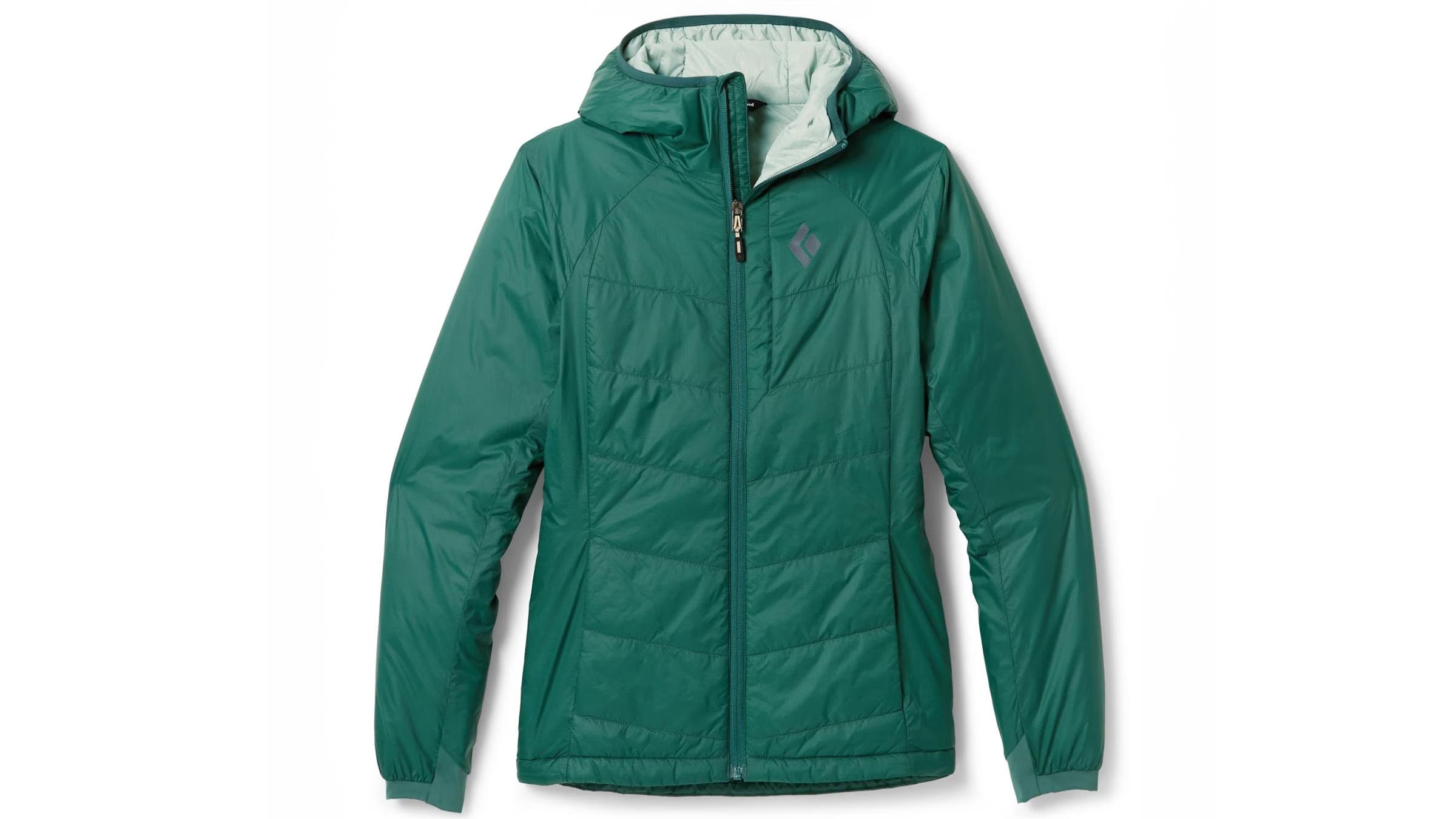 Black Diamond Solution 2.0 Hoody green on white background