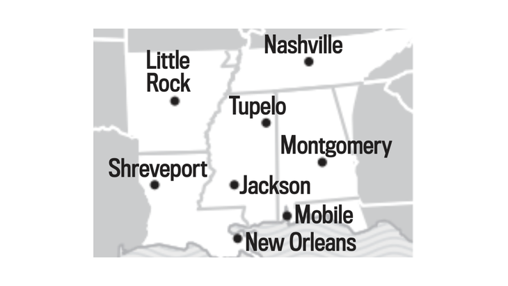 2025/2026 winter weather predictions in the Deep South