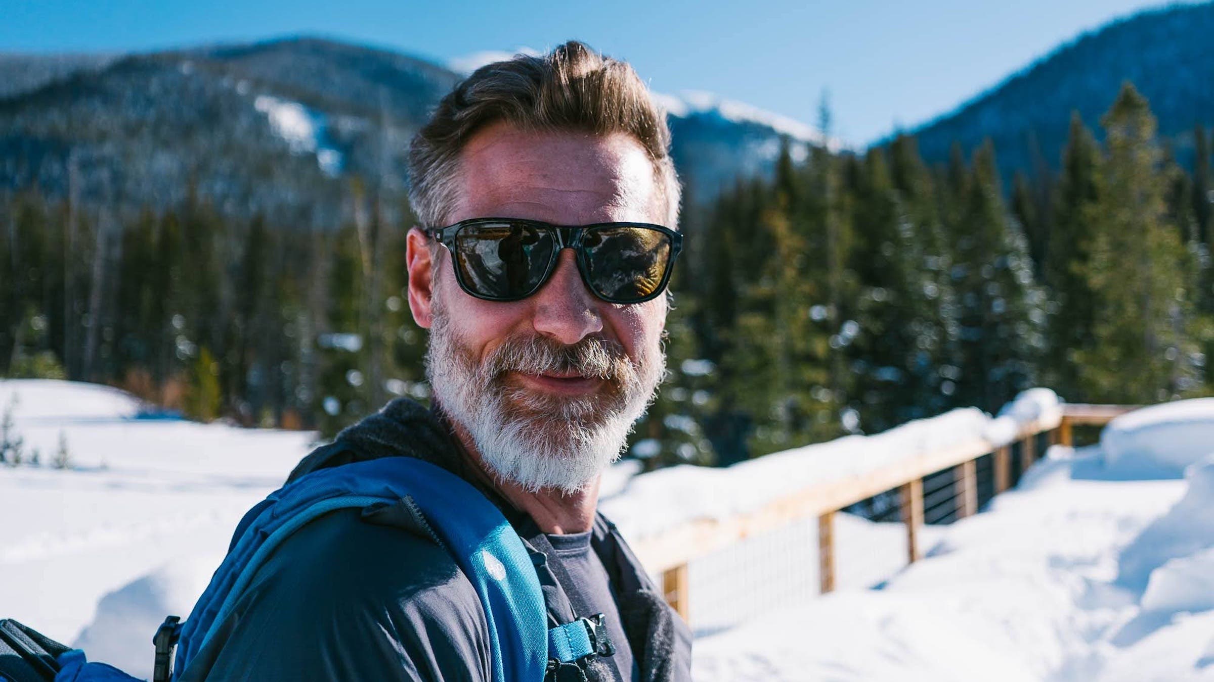 man smiling at camera