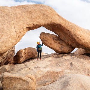 woman hiking at Joshua Tree National Park