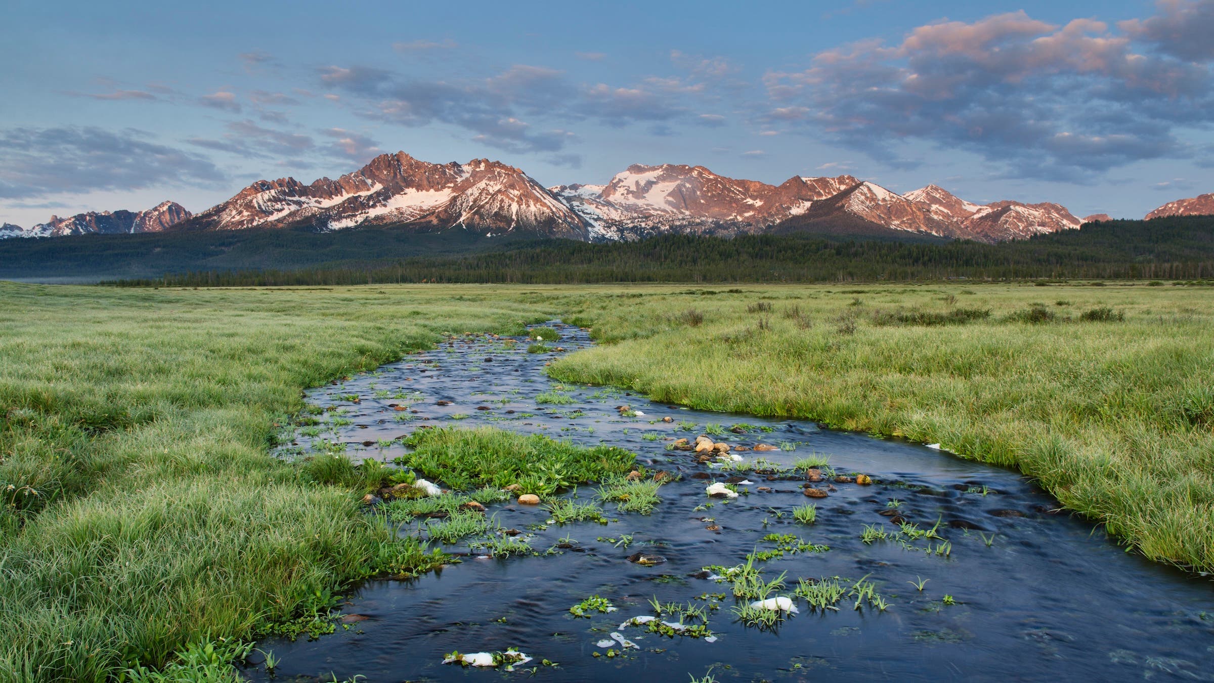Stanley Basin in the Sawtooth Mountains, Sawtooth National Recreation Area, Idaho
