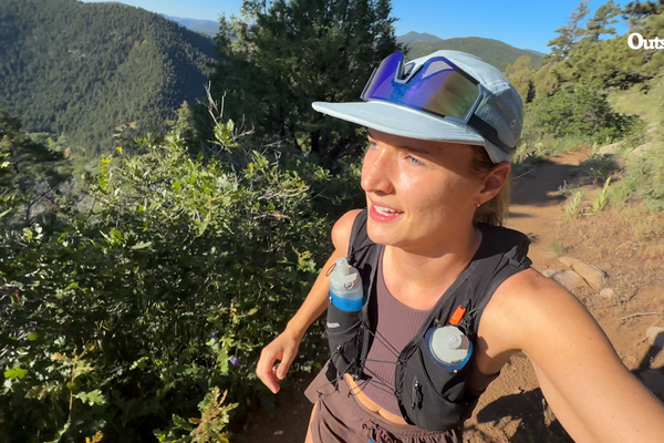 selfie of trail runner