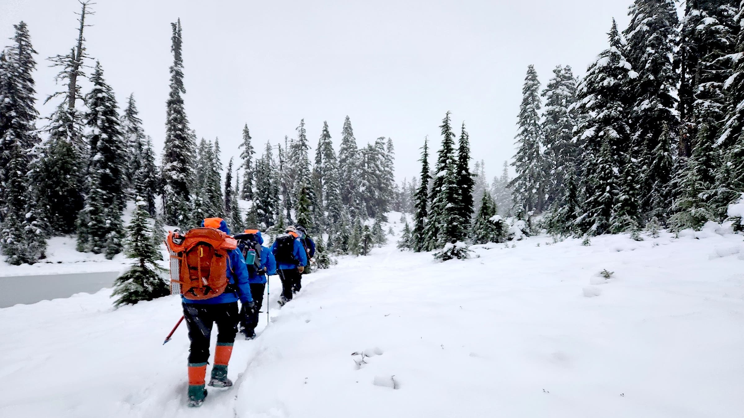 Two hikers were rescued after a snowstorm blew through Washington's Snoqualmie region