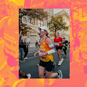 Kristen Geil running the 2024 NYC Marathon