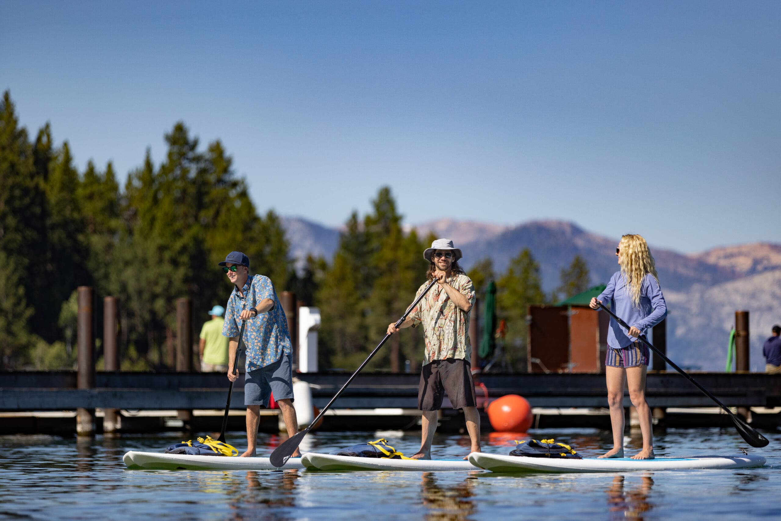 Paddling on Lake Tahoe