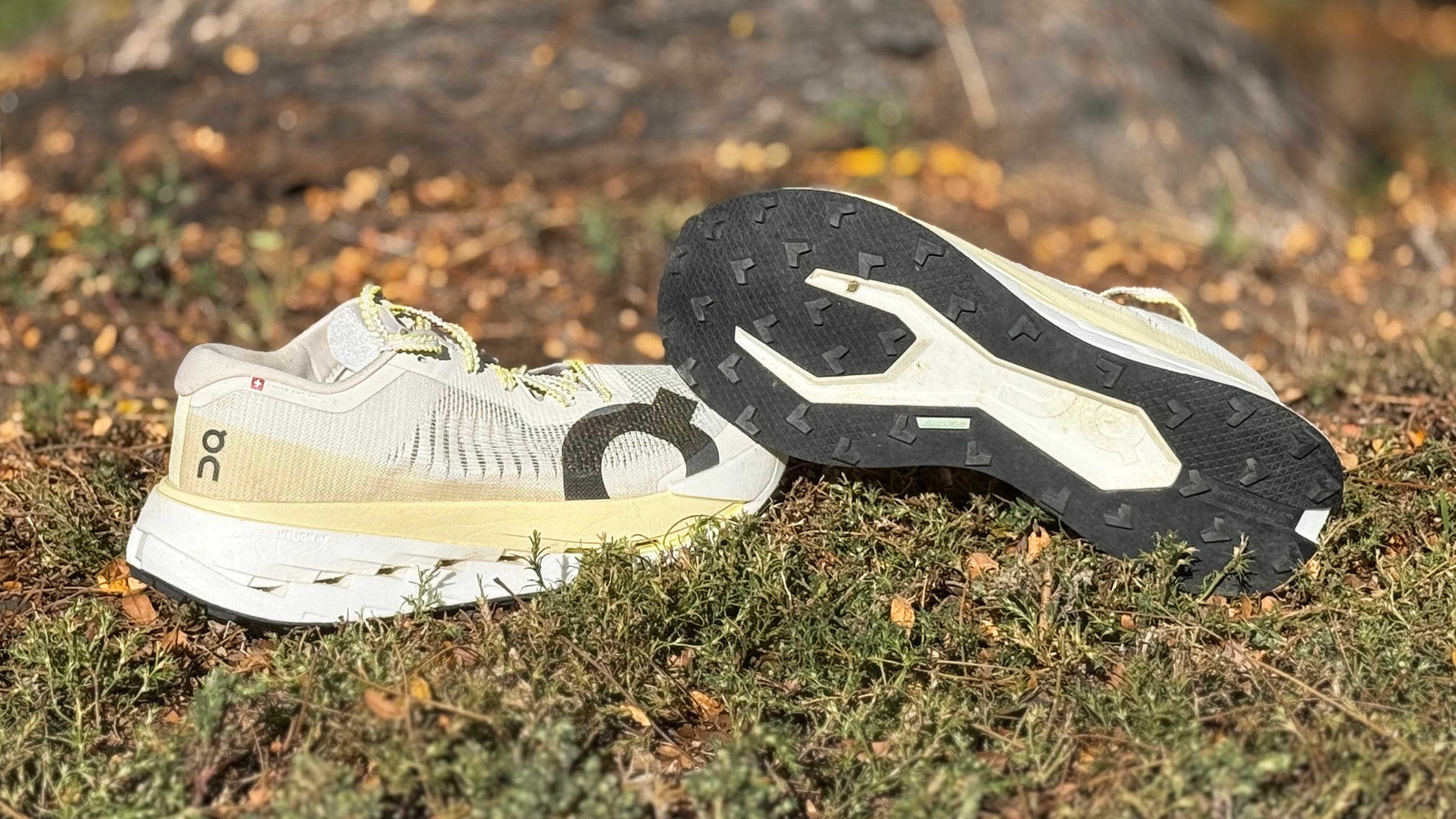 White On Cloudultra Pro trail running shoes tested on the trail