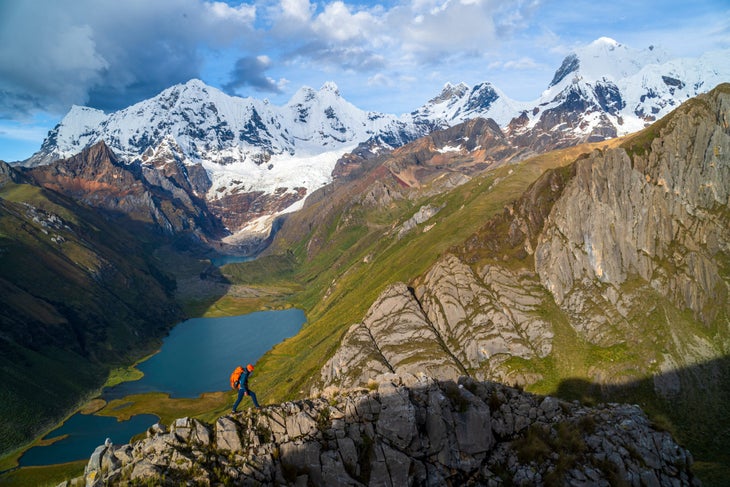 Hiker in the Ancash region