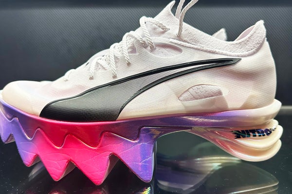 Puma Fast-XP PLS concept shoe on display