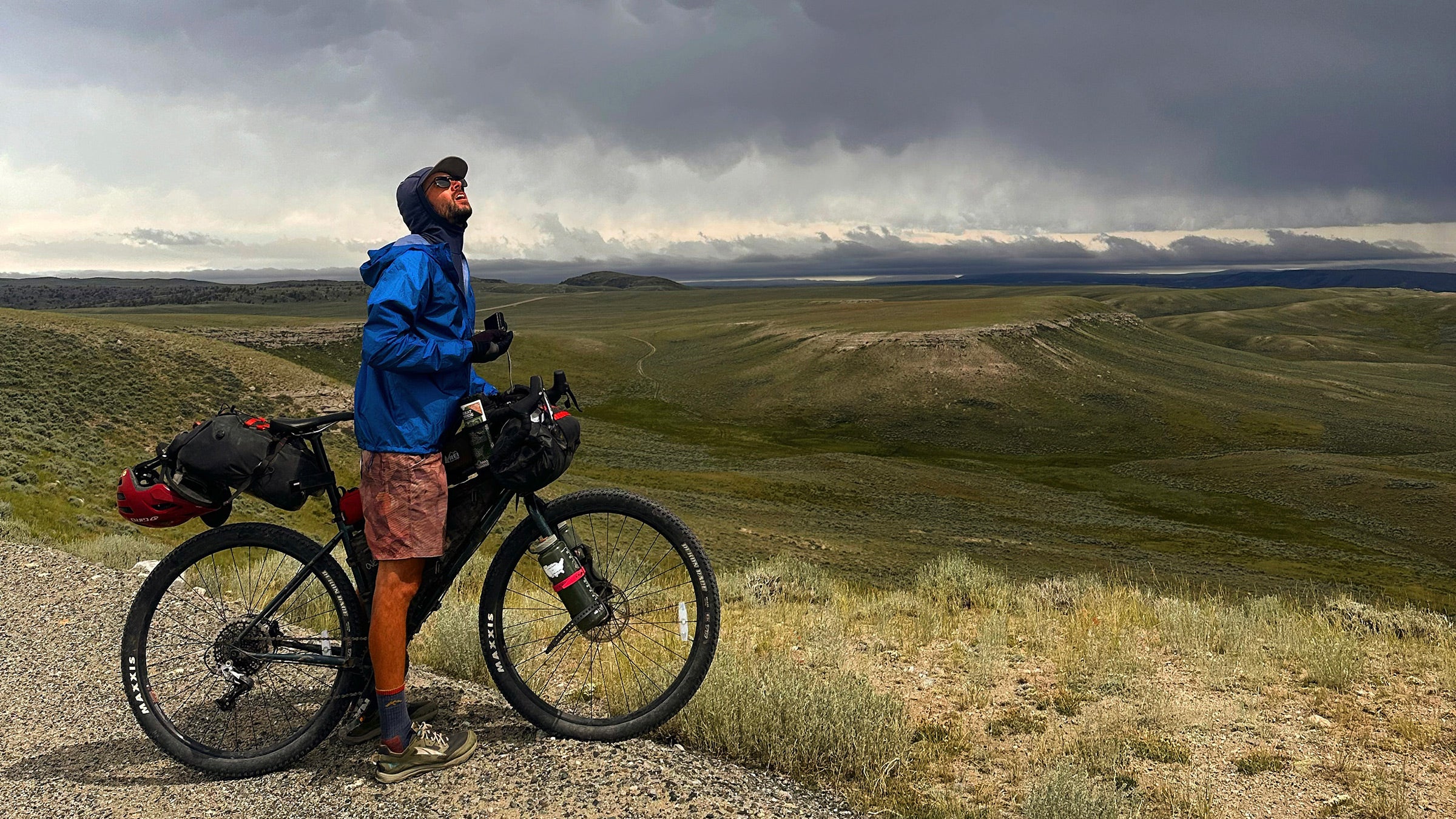 The author's partner, before she had to call rescuers for him