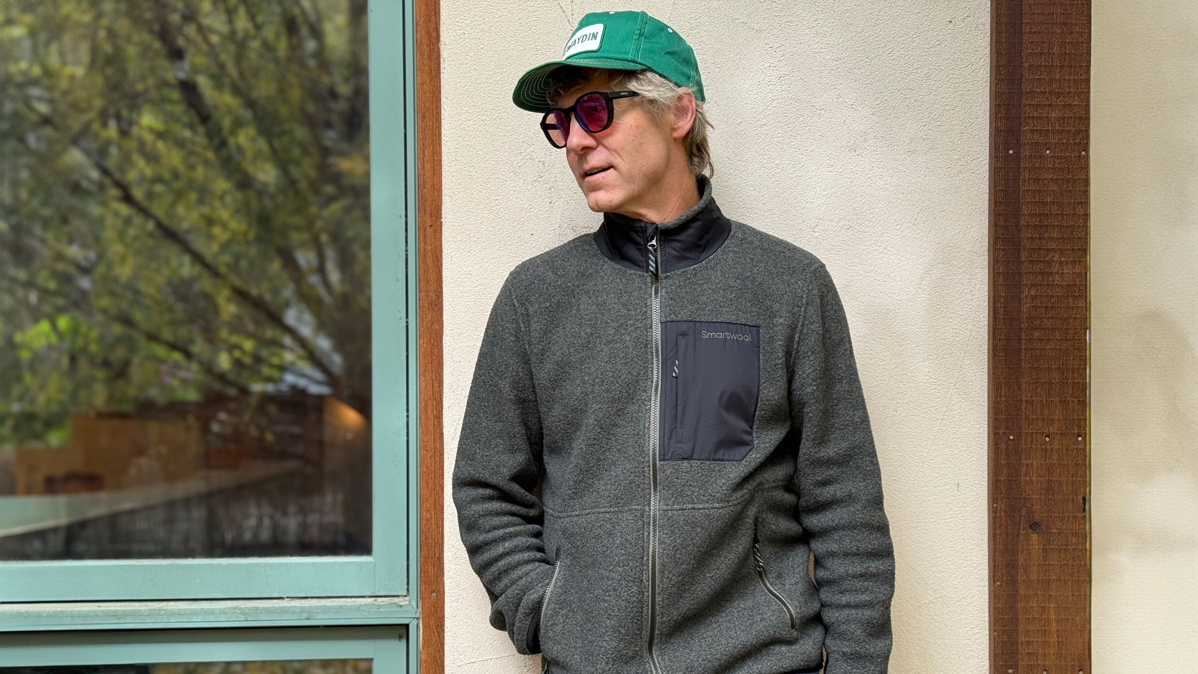 Smartwool SecondCut Fleece grey worn by tester