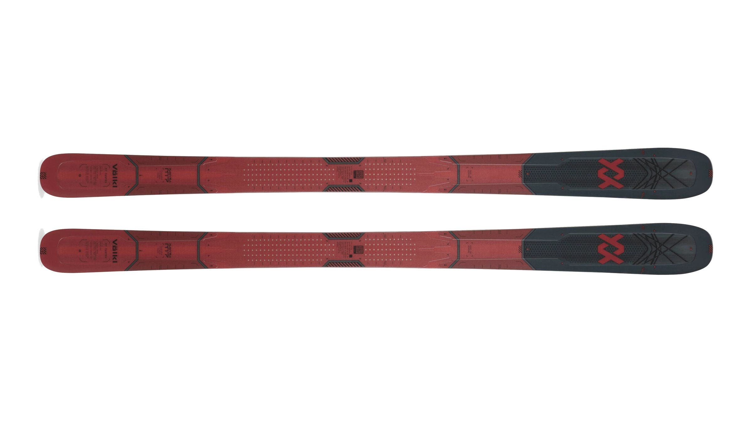 Völkl M7 Mantra red and black on a white background