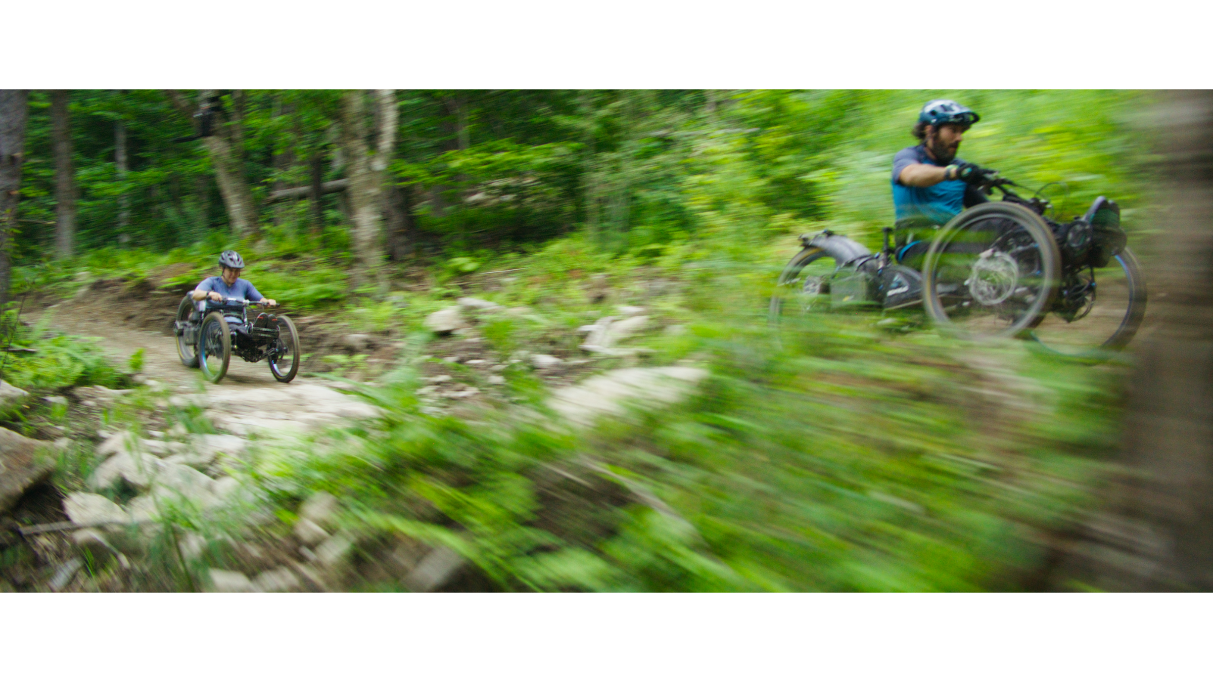 Greg leading an adaptive ride