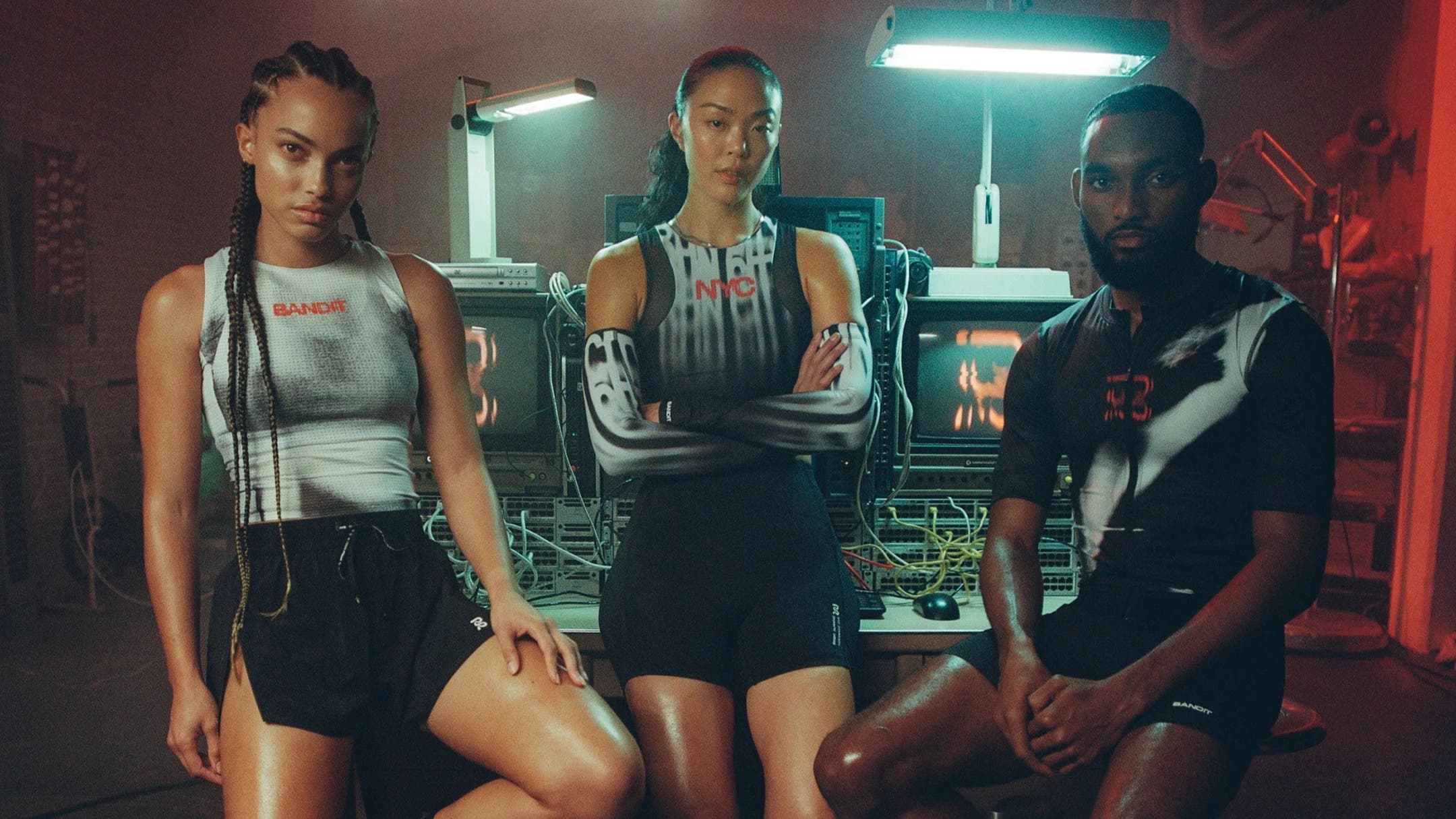 bandit running nyc marathon capsule being worn by three models