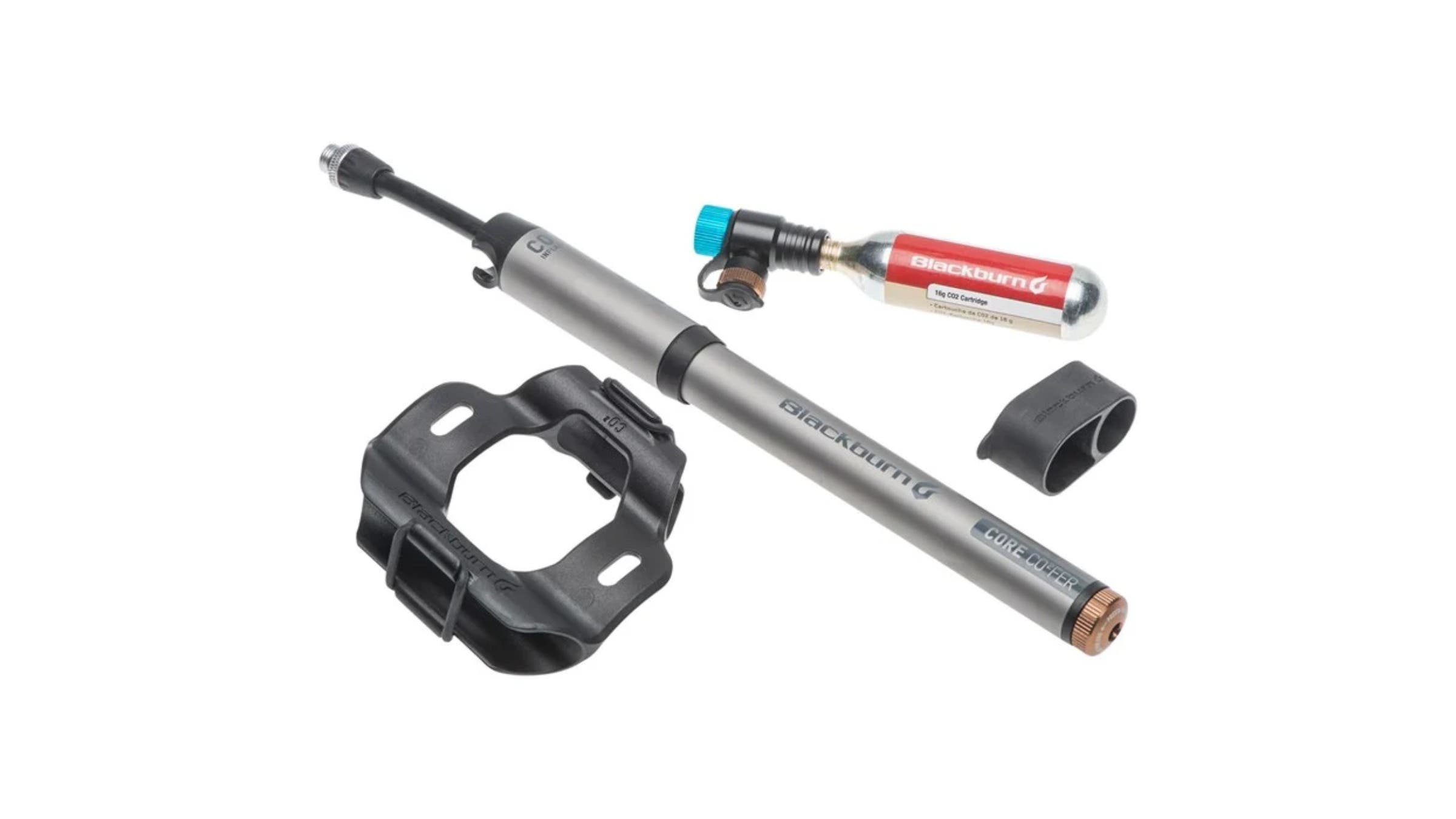 blackburn cycling pump on a white background